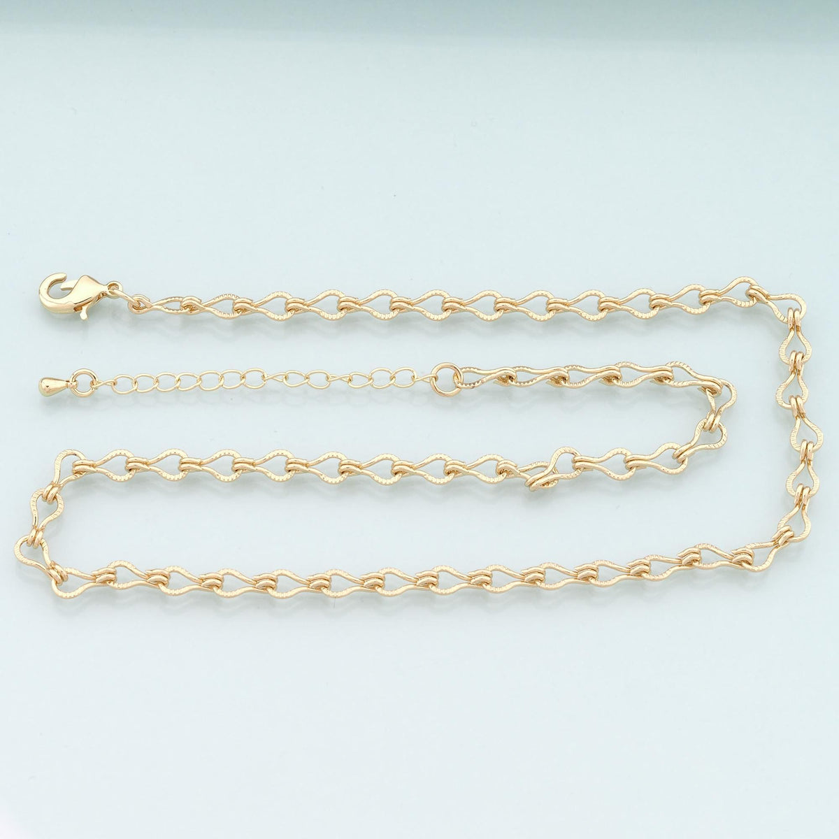 Gold Infinity Chain,18K Gold Filled Infinity for Necklace Bracelet DIY Jewelry Making Supply