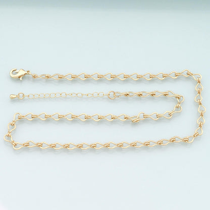 Gold Infinity Chain,18K Gold Filled Infinity for Necklace Bracelet DIY Jewelry Making Supply