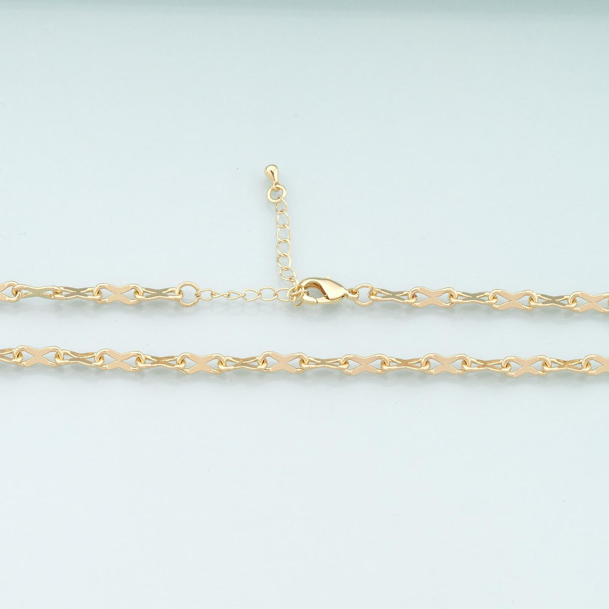 Gold Infinity Chain,18K Gold Filled Infinity for Necklace Bracelet DIY Jewelry Making Supply