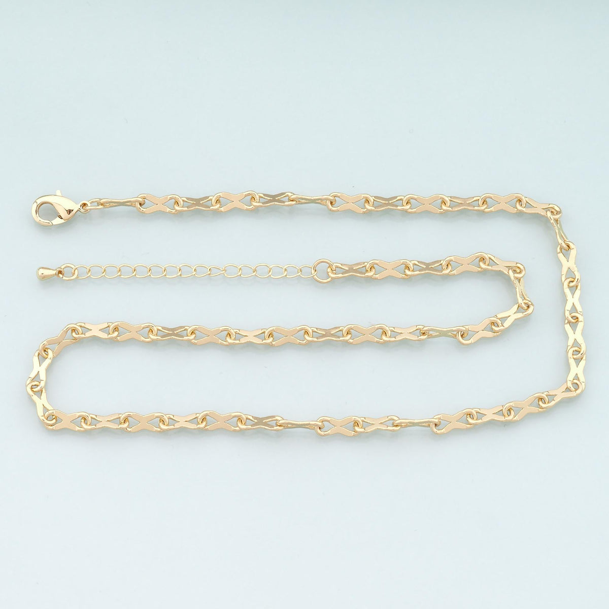 Gold Infinity Chain,18K Gold Filled Infinity for Necklace Bracelet DIY Jewelry Making Supply