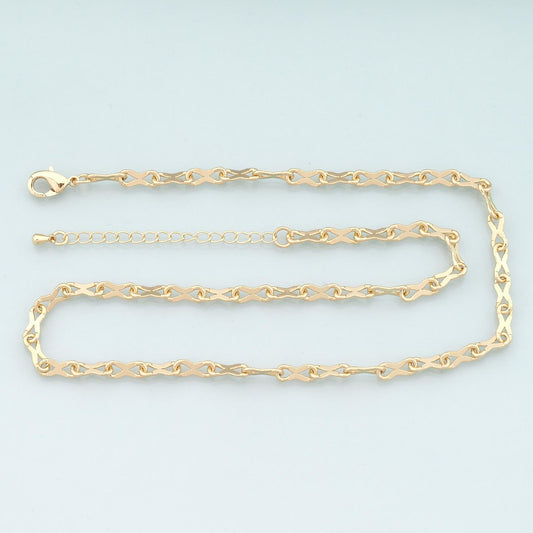 Gold Infinity Chain,18K Gold Filled Infinity for Necklace Bracelet DIY Jewelry Making Supply