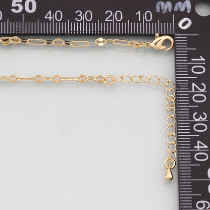 Gold Oval Chain,18K Gold Filled Oval for Necklace Bracelet DIY Jewelry Making Supply