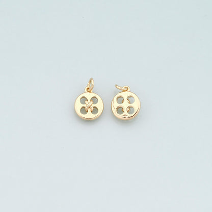 18K Gold Filled Hand Charm Pendant for Jewelry Making