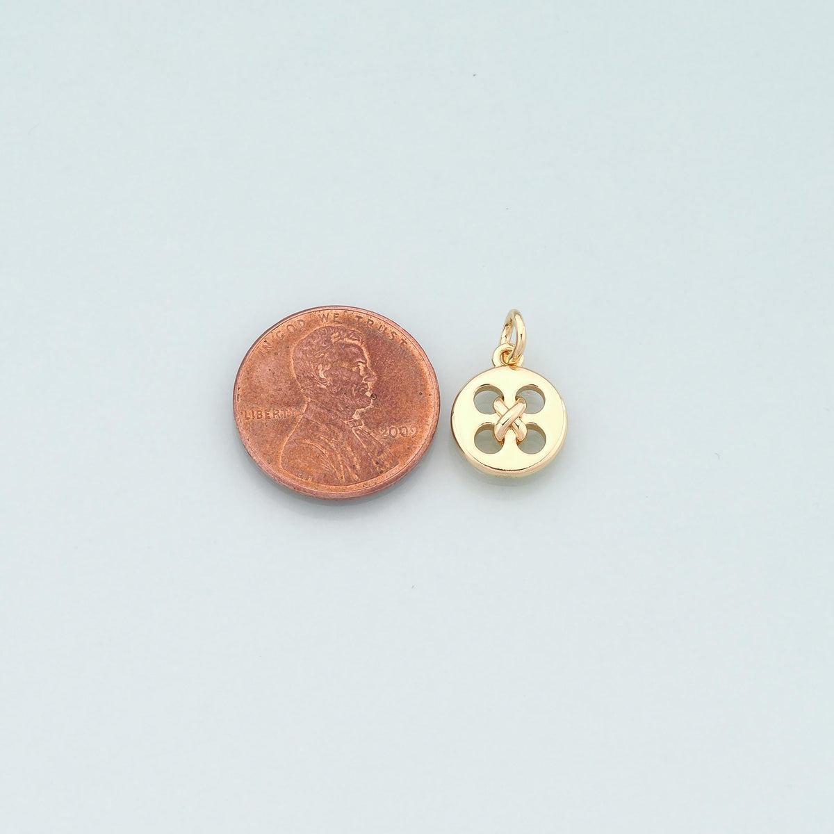18K Gold Filled Hand Charm Pendant for Jewelry Making