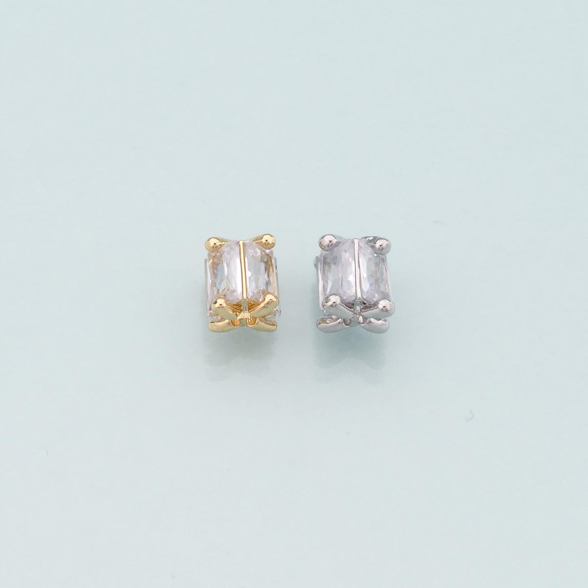 Gold Tube Bead Charms,18K Gold Filled Tube spacer beads Bracelet Necklace for DIY Jewelry Making Supply