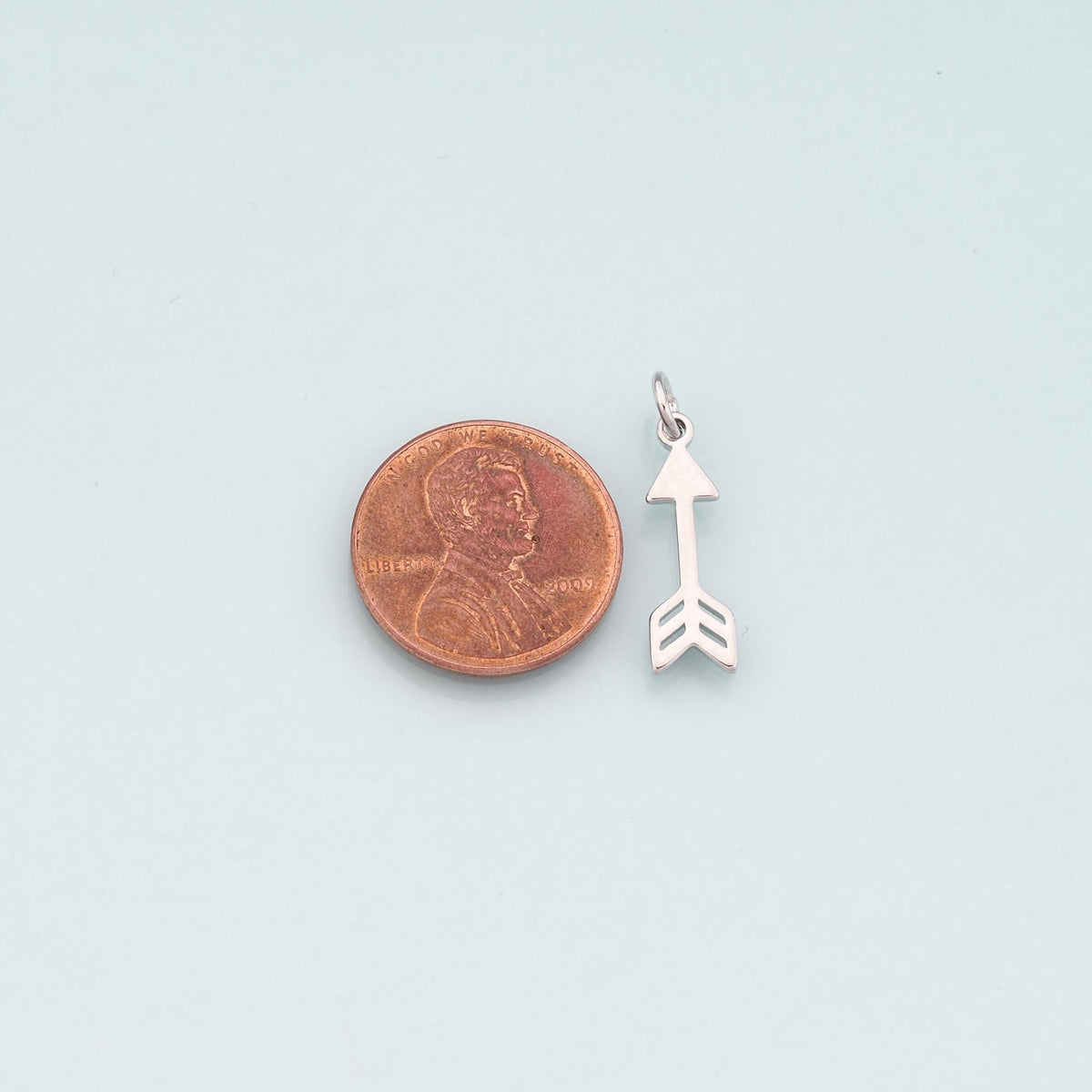 18K Gold Filled Arrow Pendant,Dainty Arrow Charm Bracelet Necklace for DIY Jewelry Making Supply
