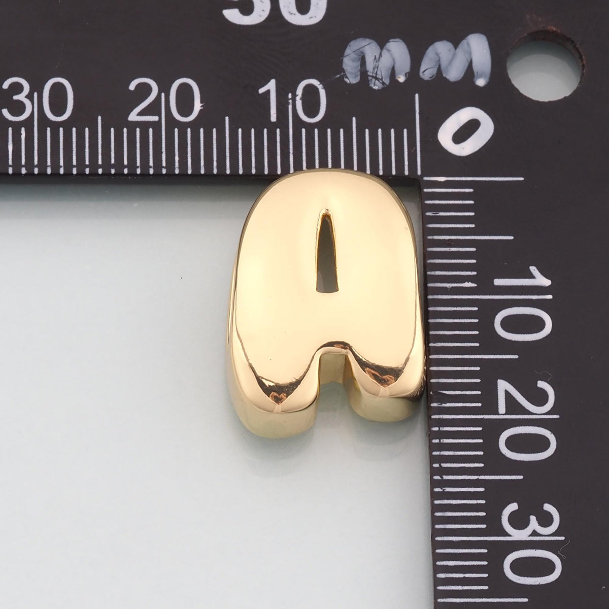 Cord Chubby Bubble Initial Letter Alphabet Bead,initial Charm Bracelet Necklace for DIY Jewelry Making Supply
