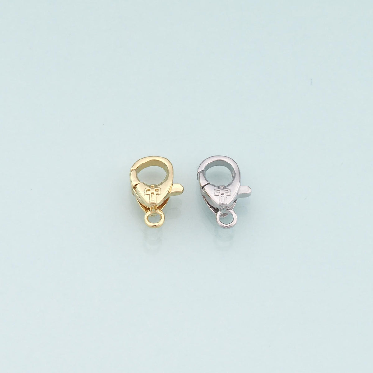 Gold Clasp,18K Gold Filled Cross Lobster Clasp Gold Lobster Claw for DIY Jewelry Finding Necklace Bracelet