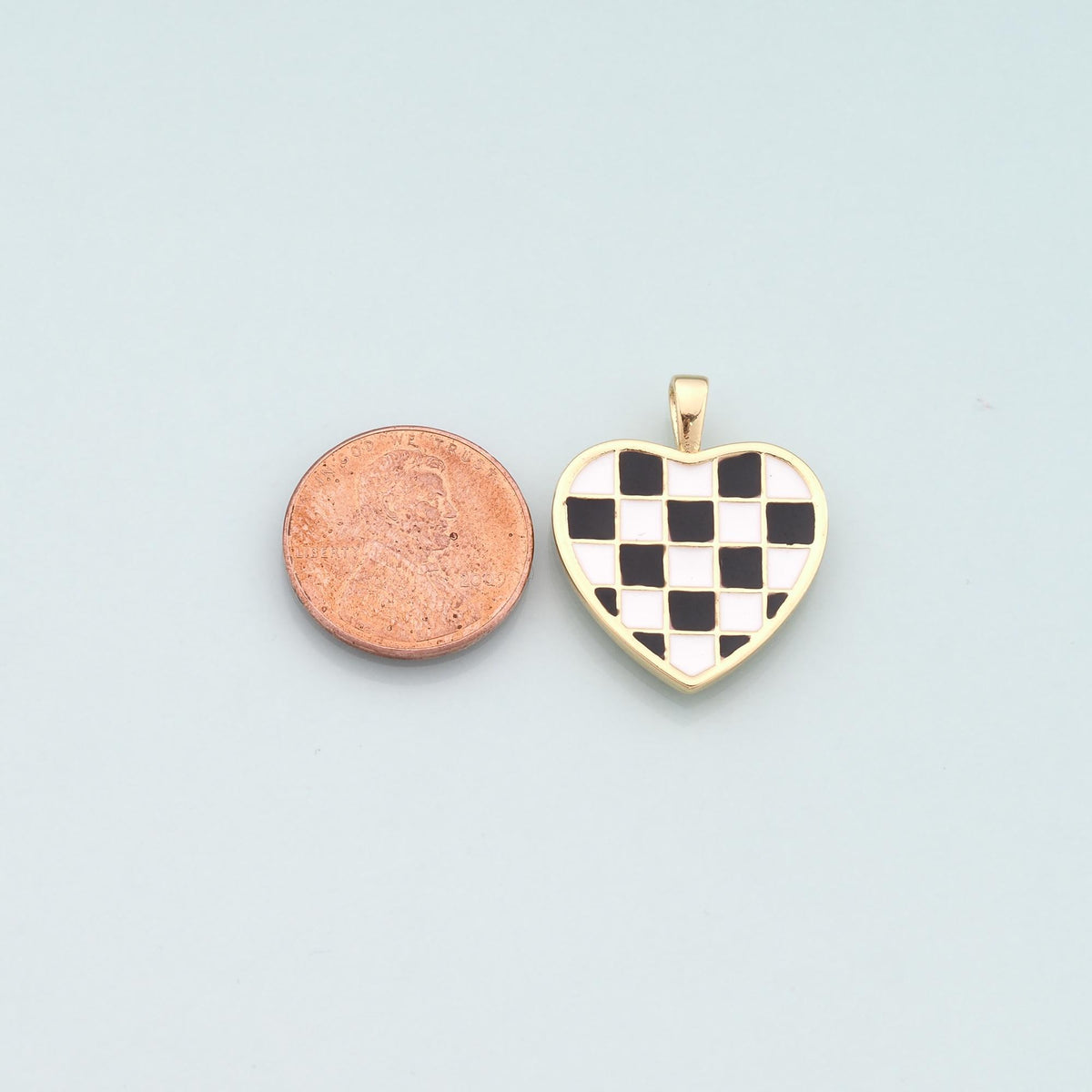 Gold Heart Charms,18K Gold Filled Heart Pendant,Enamel Heart Charm Bracelet Necklace for DIY Jewelry Making Supply