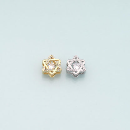 18K Gold Filled Star Charm Pendant for Jewelry Making