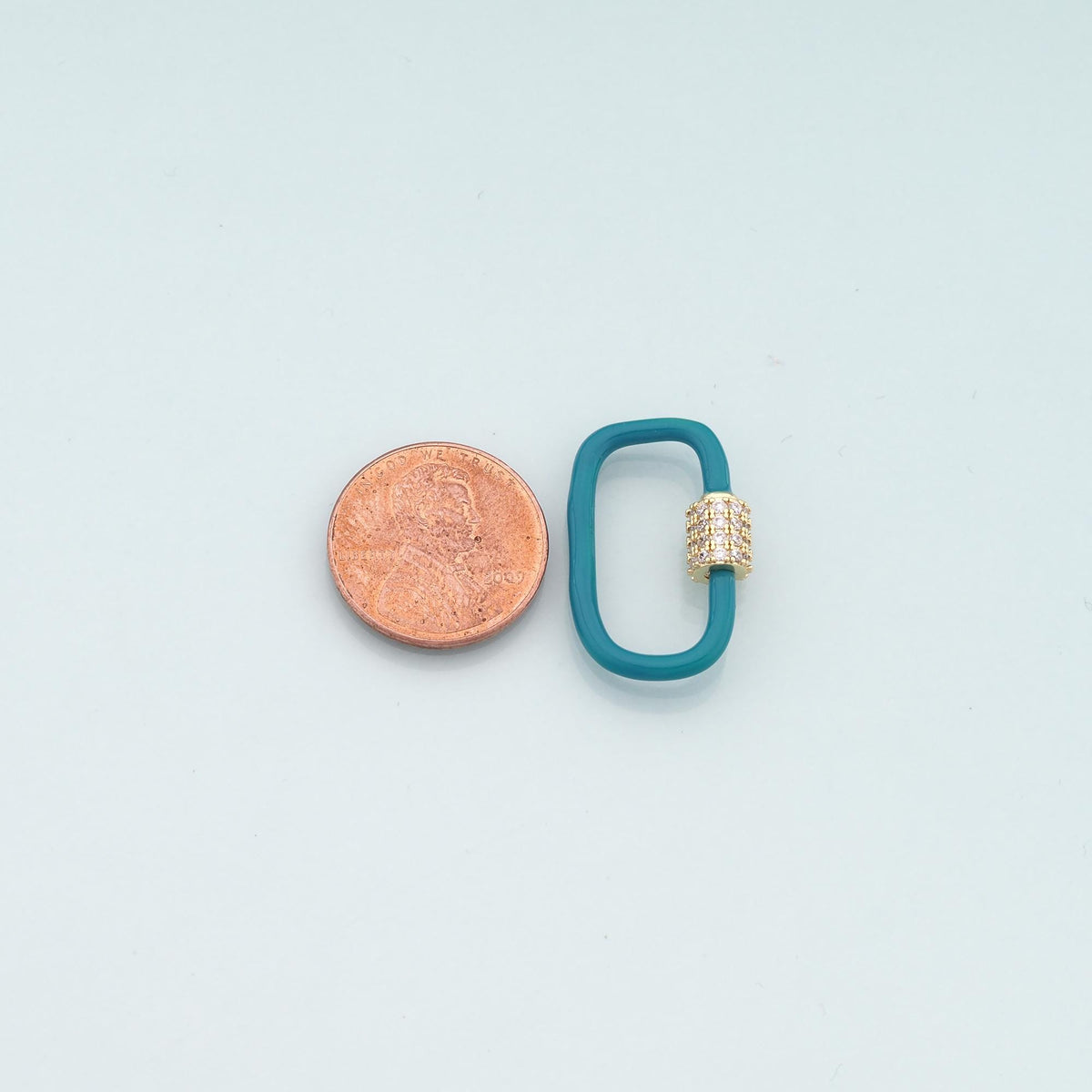 18K Gold Filled Enamel Oval Carabiner Clasp,Buckle Clasp,Carabiner Screw Clasp,Turnbuckle,for DIY Jewelry