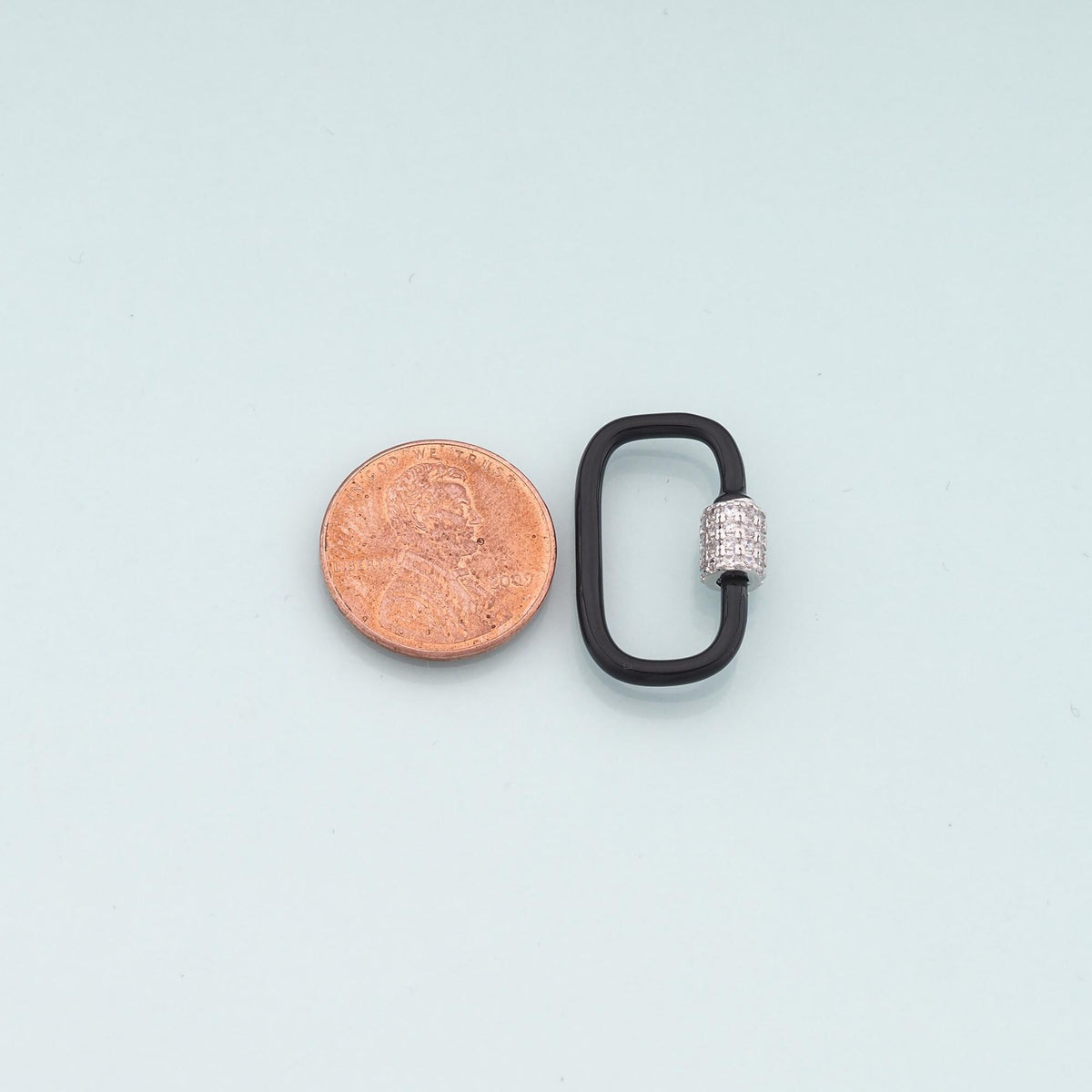18K Gold Filled Enamel Oval Carabiner Clasp,Buckle Clasp,Carabiner Screw Clasp,Turnbuckle,for DIY Jewelry