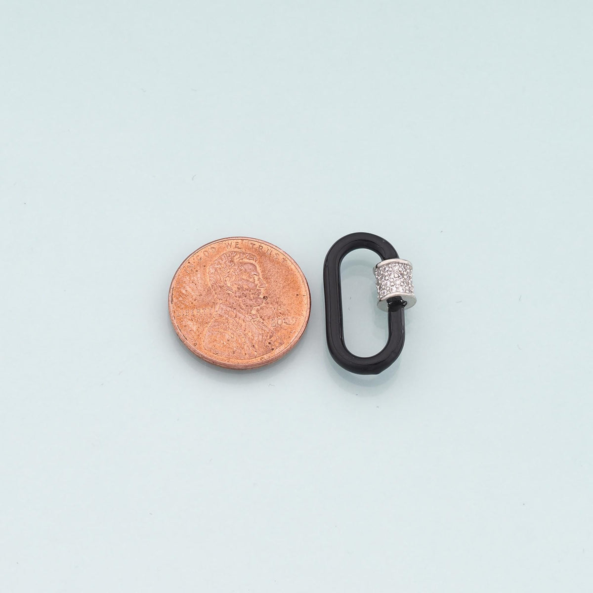 18K Gold Filled Enamel Oval Carabiner Clasp,Buckle Clasp,Carabiner Screw Clasp,Turnbuckle,for DIY Jewelry