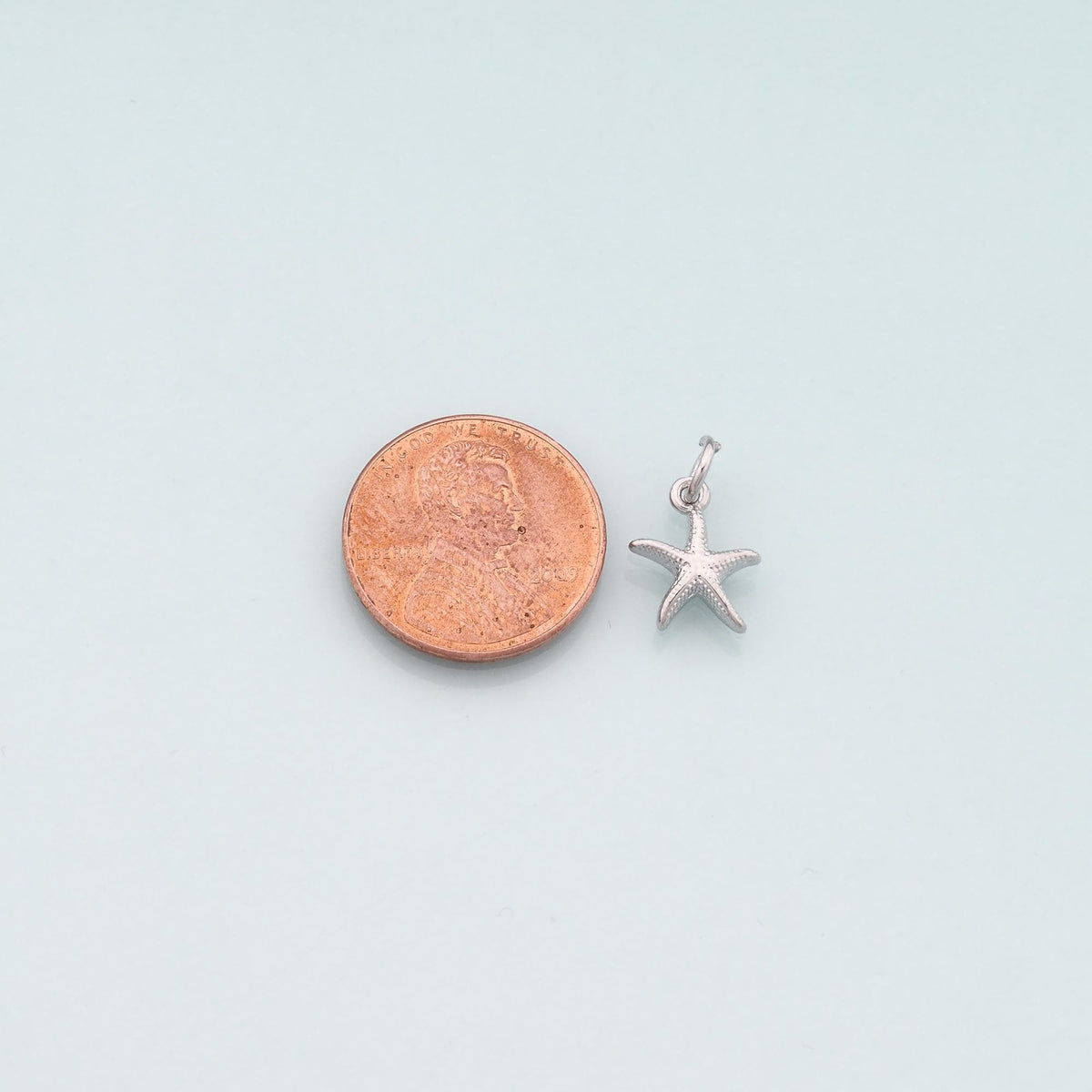 Gold Starfish Charms,18K Gold Filled Sea Star Pendant,Starfish Charm Bracelet Necklace for DIY Jewelry Making Supply
