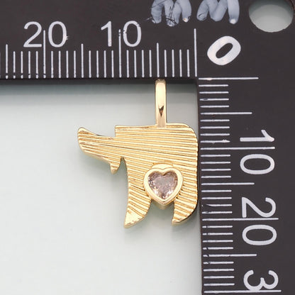 18K Gold Filled Charm Pendant for Jewelry Making