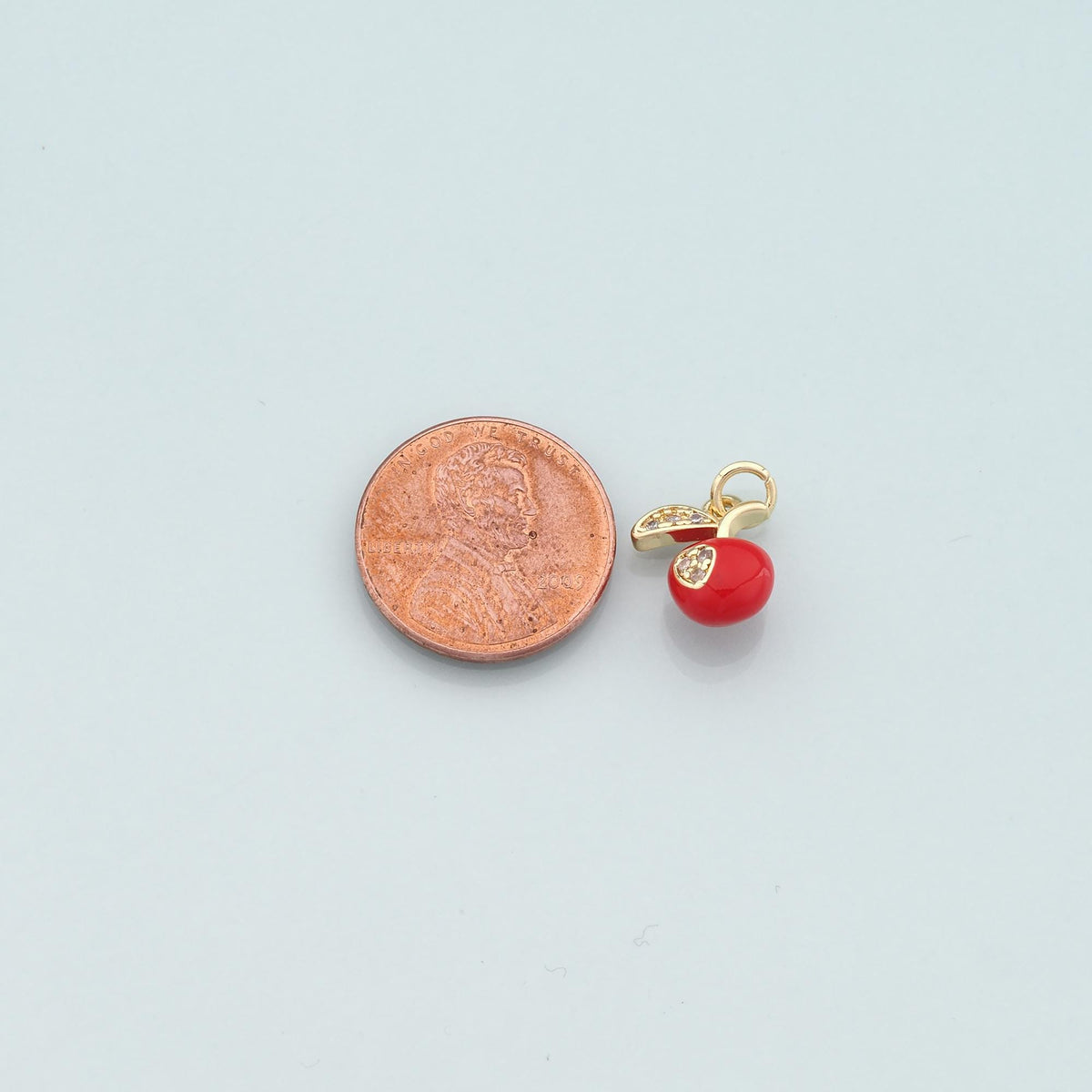 18K Gold Filled Enamel Charm Pendant for Jewelry Making