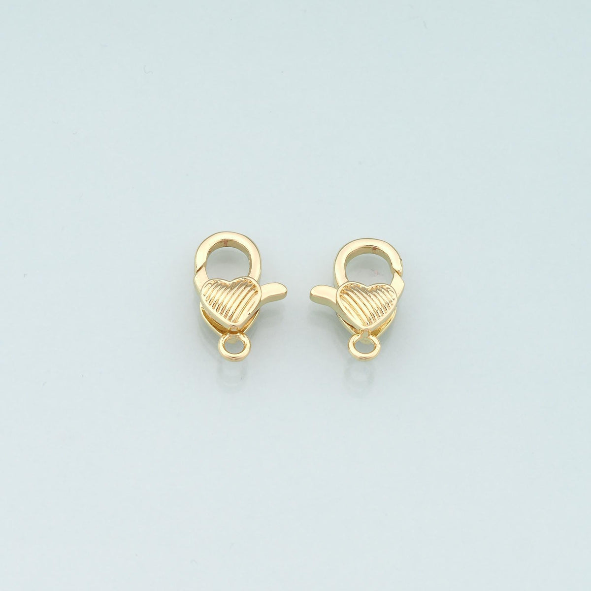 Gold Heart Clasp,18K Gold Filled Lobster Clasp Gold Lobster Claw for DIY Jewelry Finding Necklace Bracelet