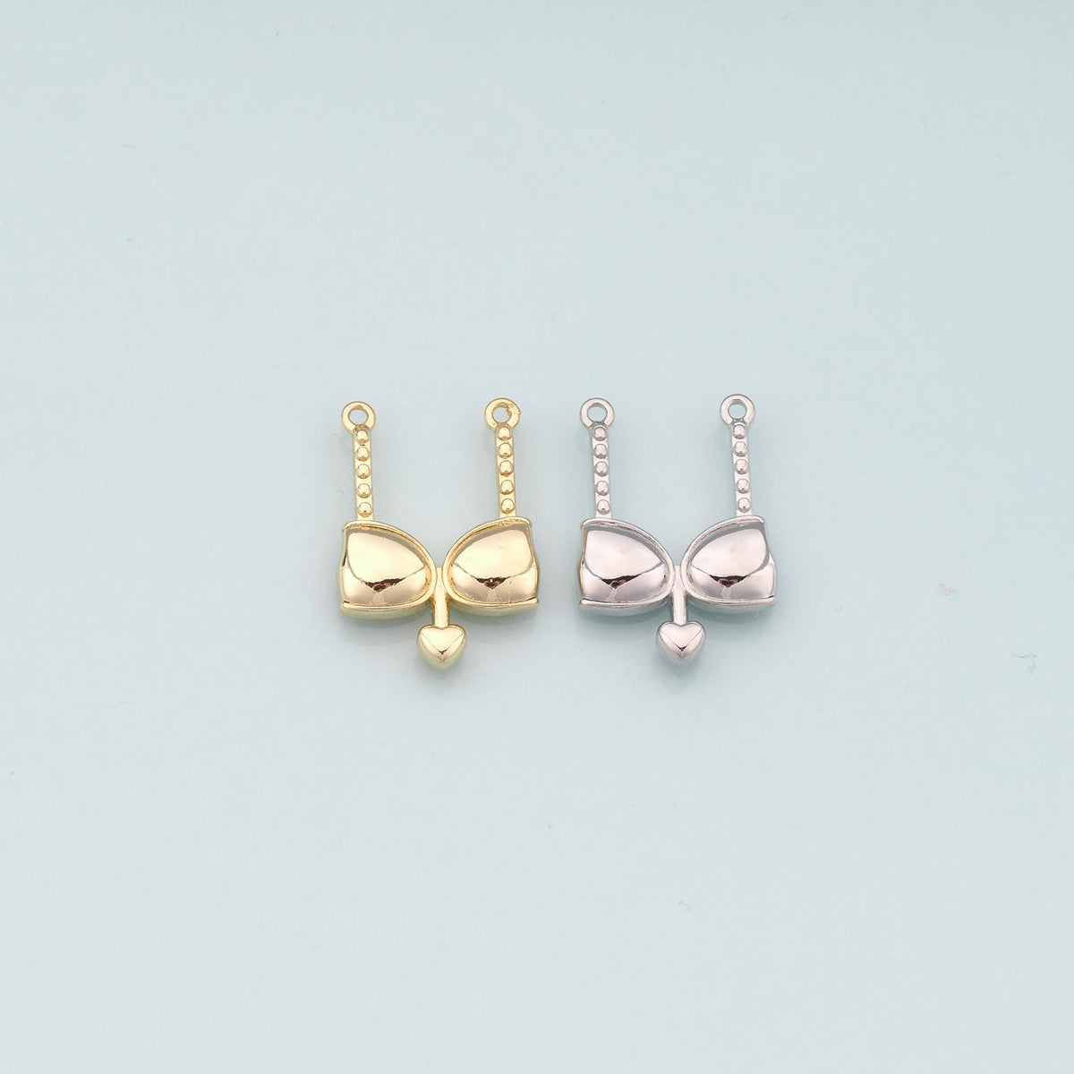 18K Gold Filled Bikini Pendant,Dainty Bikini Charm Bracelet Necklace for DIY Jewelry Making Supply
