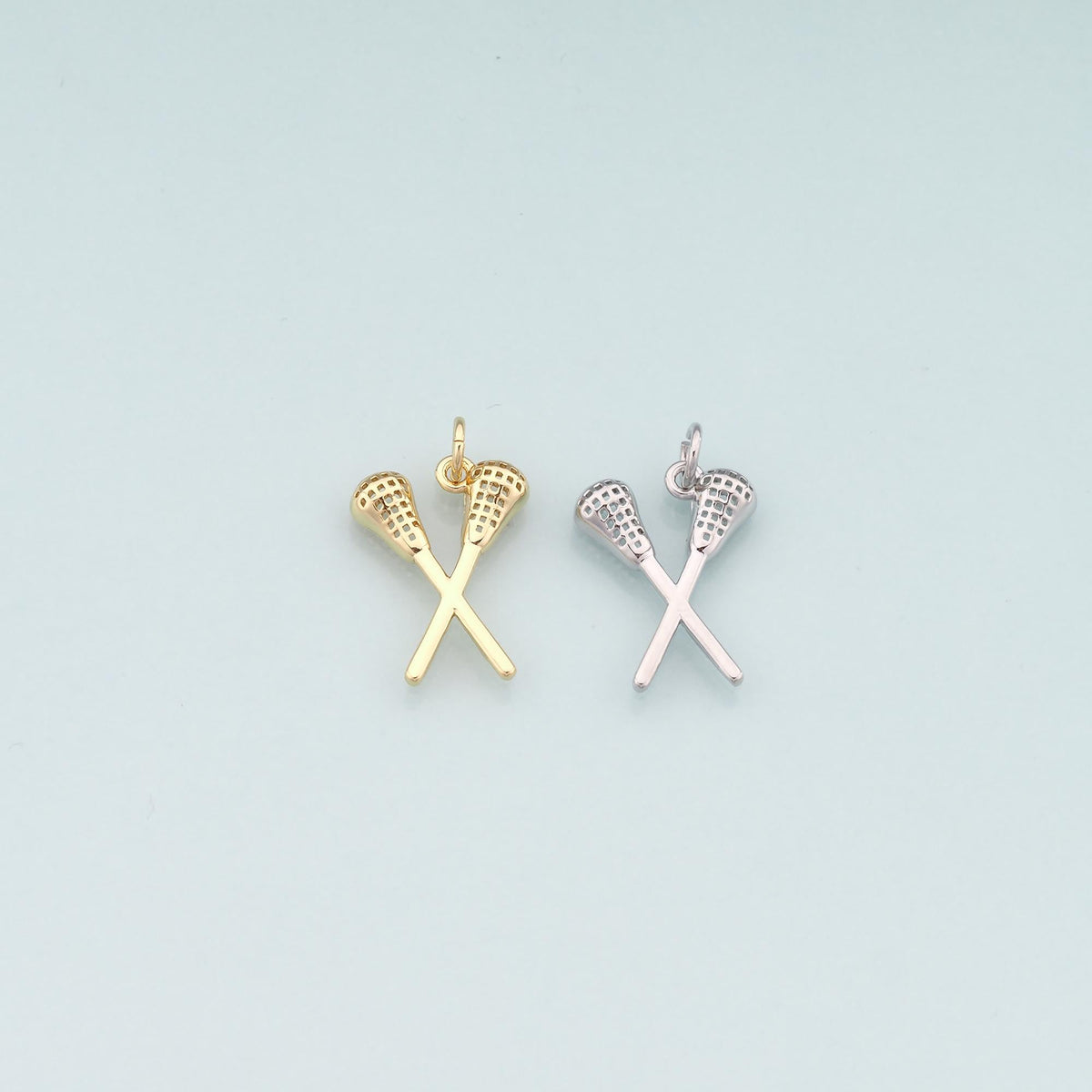18K Gold Filled Cross Charm Pendant for Jewelry Making
