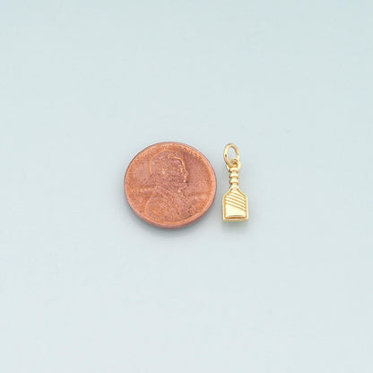Gold Wine Glass Charms,18K Gold Filled Wine Pendant,Dainty Wine Bottle Charm Bracelet Necklace for DIY Jewelry Making Supply