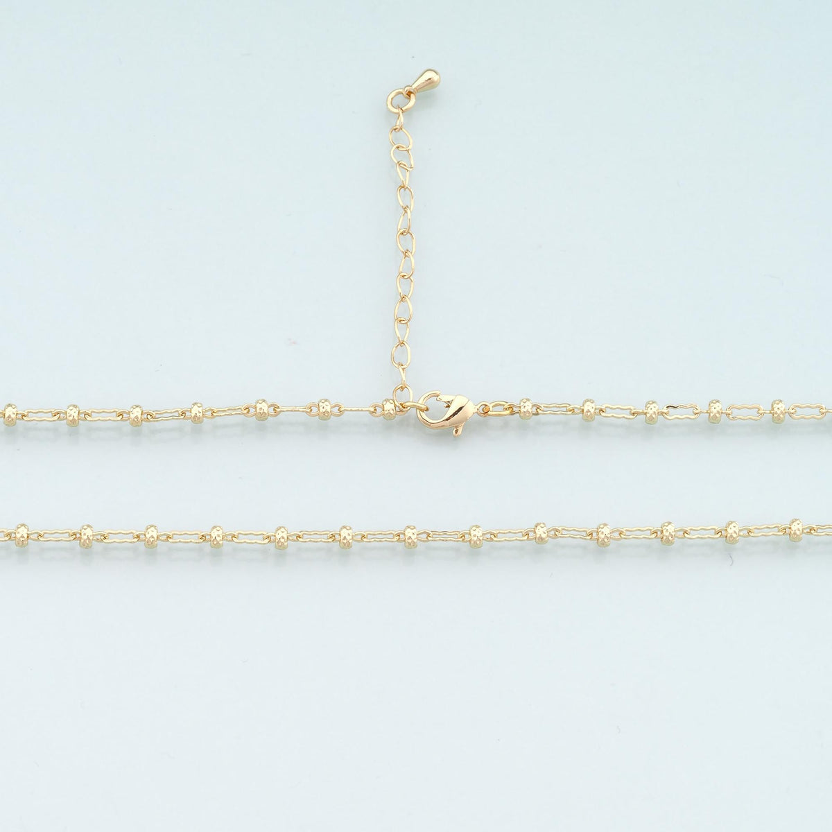 Gold Geometry Chain,18K Gold Filled Geometry for Necklace Bracelet DIY Jewelry Making Supply