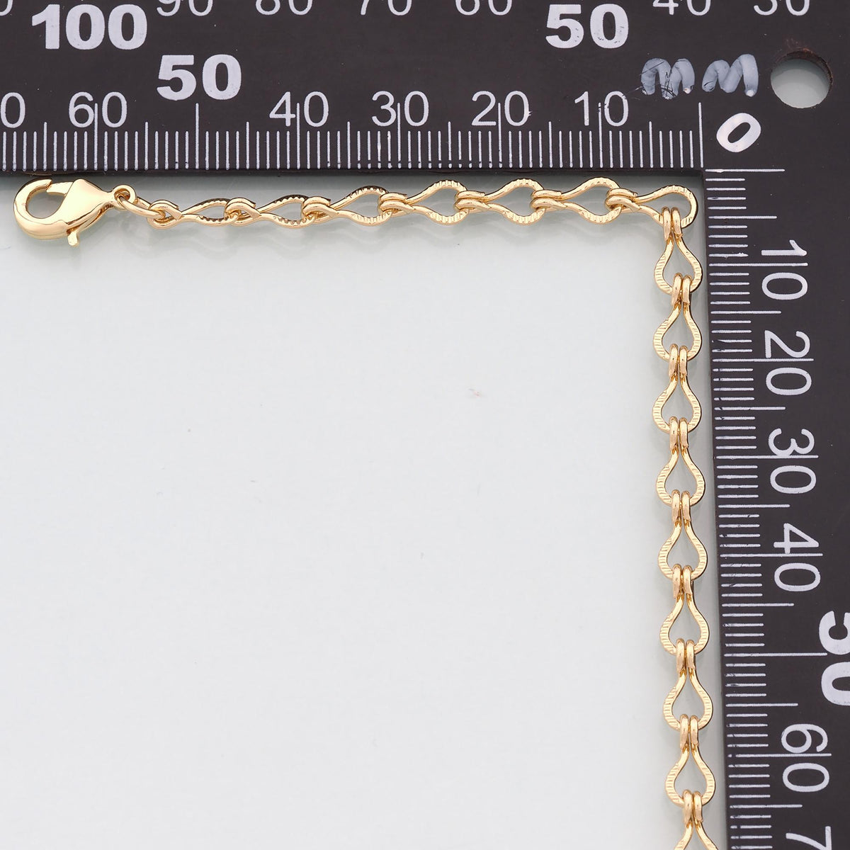 Gold Infinity Chain,18K Gold Filled Infinity for Necklace Bracelet DIY Jewelry Making Supply