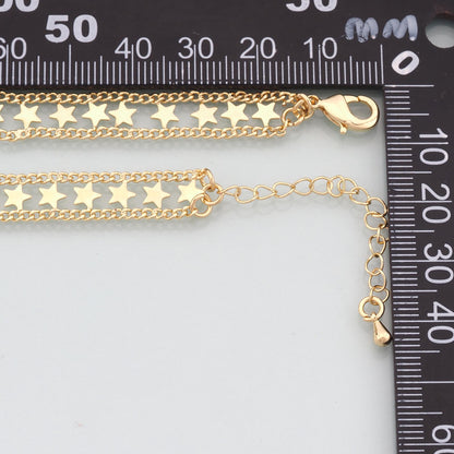 18K Gold Filled Star Jewelry Chain 2 in for Jewelry Making