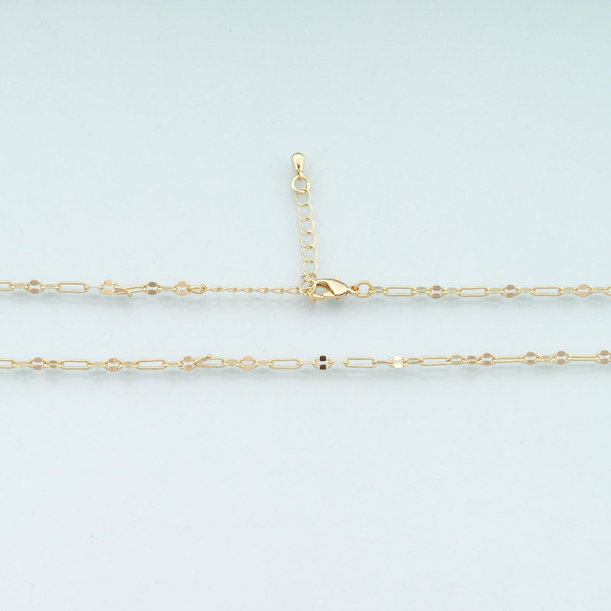 Gold Oval Chain,18K Gold Filled Oval for Necklace Bracelet DIY Jewelry Making Supply