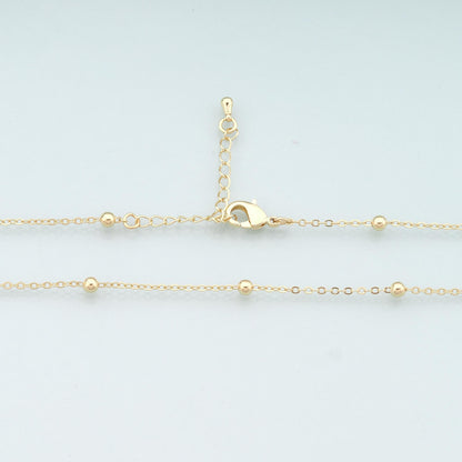 18K Gold Filled Ball Chain 2 in for Jewelry Making