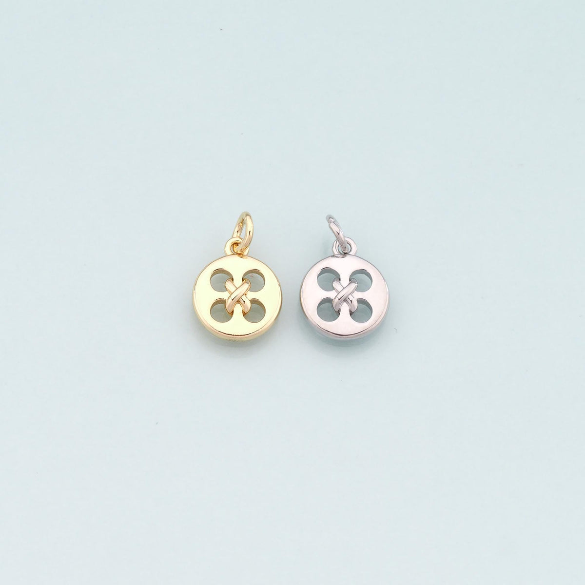 18K Gold Filled Hand Charm Pendant for Jewelry Making