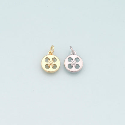 18K Gold Filled Hand Charm Pendant for Jewelry Making