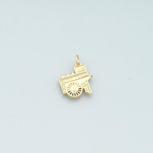 18K Gold Filled Charm Pendant for Jewelry Making
