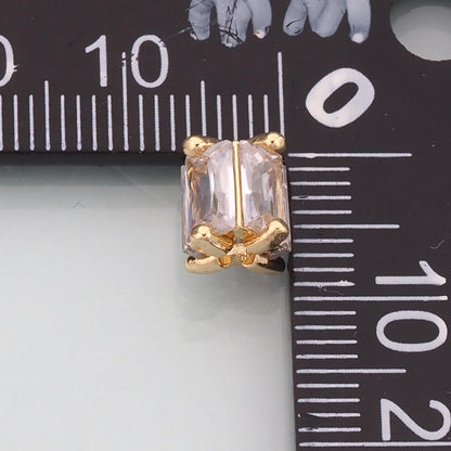 Gold Tube Bead Charms,18K Gold Filled Tube spacer beads Bracelet Necklace for DIY Jewelry Making Supply