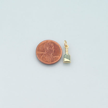 18K Gold Filled Enamel Charm Pendant for Jewelry Making