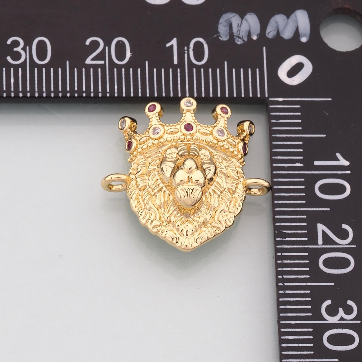 18K Gold Filled Cubic Zirconia Charm Pendant for Jewelry Making