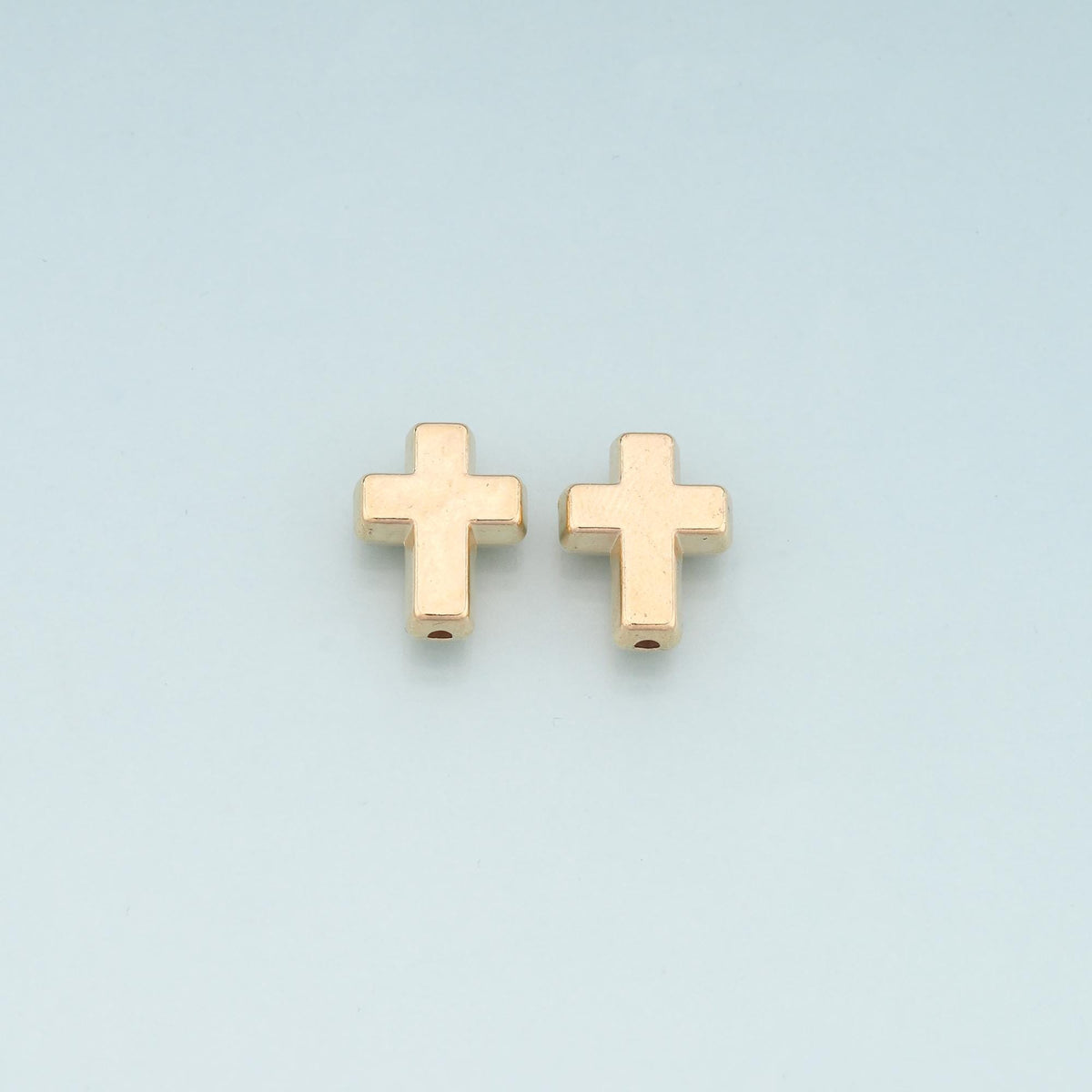 18K Gold Filled Cross Spacer Beads for Jewelry Making
