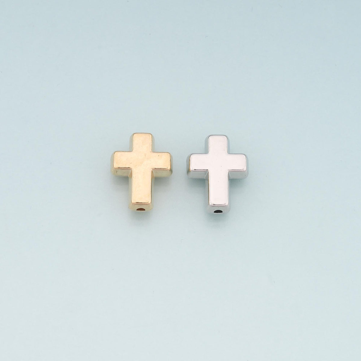 18K Gold Filled Cross Spacer Beads for Jewelry Making
