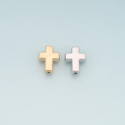18K Gold Filled Cross Spacer Beads for Jewelry Making