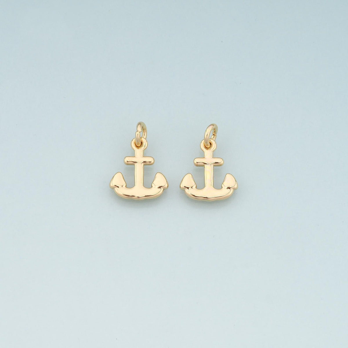 Gold Anchor Charms,18K Gold Filled Anchor Pendant Charm Bracelet Necklace for DIY Jewelry Making Supply