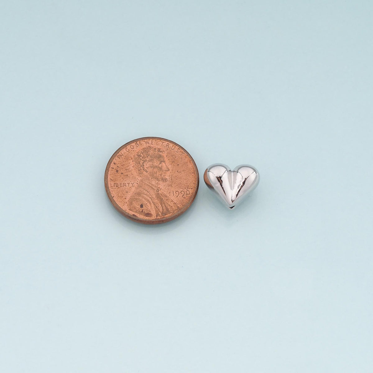 Gold Heart Beads Charms,18K Gold Filled Heart Spacer beads Bracelet Necklace for DIY Jewelry Making Supply