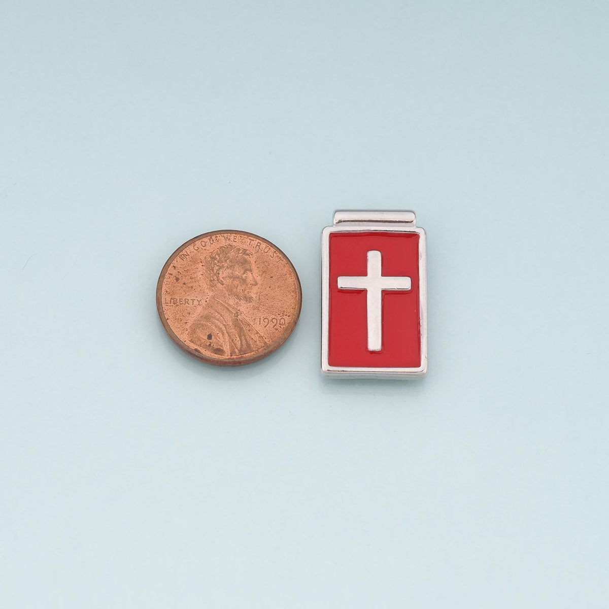 Gold Cross Charms,18K Gold Filled Cross Pendant,Enamel Religion Charm Bracelet Necklace for DIY Jewelry Making Supply