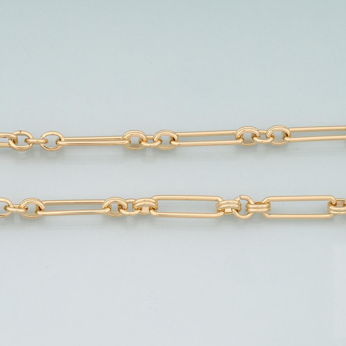 Gold Paper Clip Chain,18K Gold Filled Oval Chain for Necklace Bracelet DIY Jewelry Making Supply