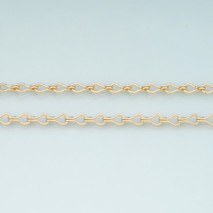 Gold Geometry Chain,18K Gold Filled Geometry Chain for Necklace Bracelet DIY Jewelry Making Supply
