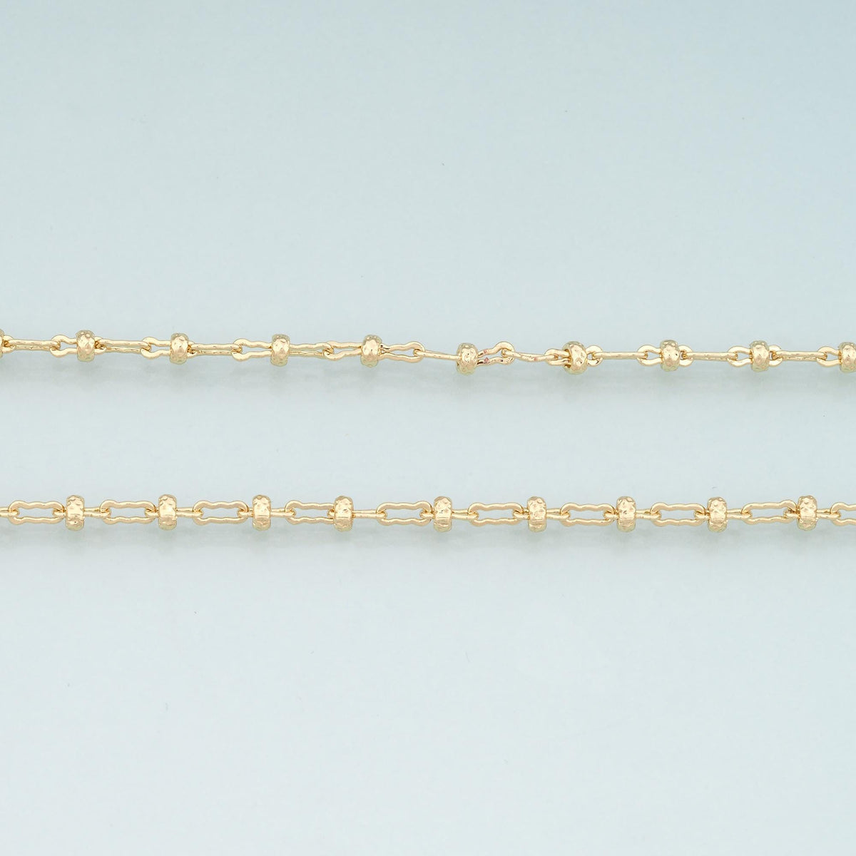Gold Wave Chain,18K Gold Filled Oval Chain for Necklace Bracelet DIY Jewelry Making Supply