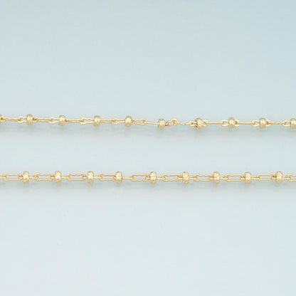 Gold Wave Chain,18K Gold Filled Oval Chain for Necklace Bracelet DIY Jewelry Making Supply