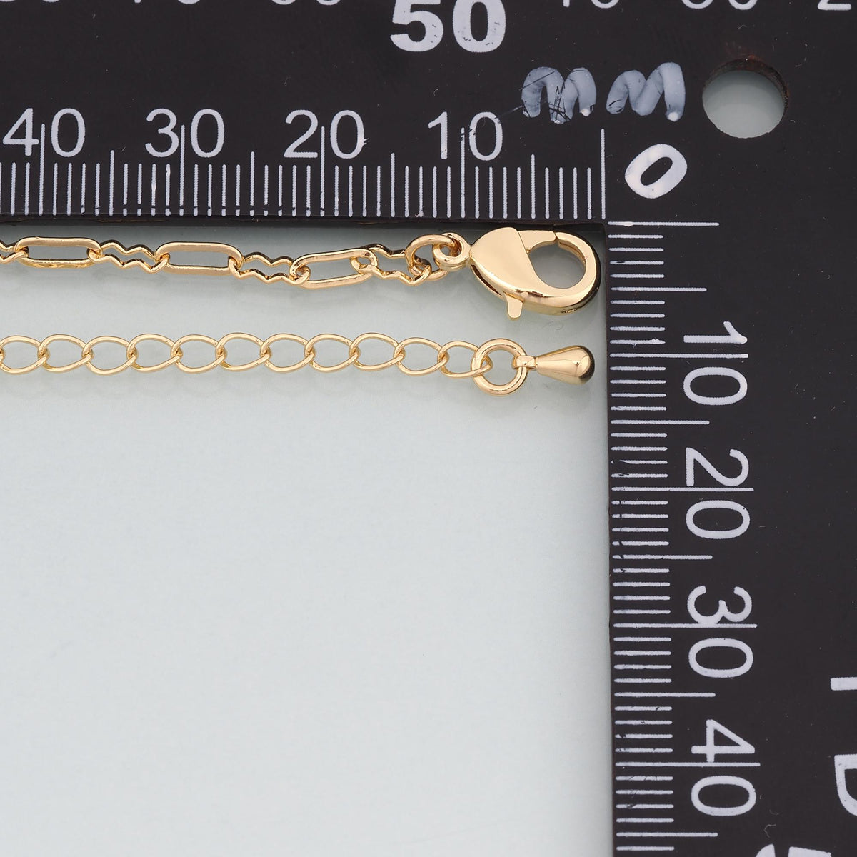 Gold Adjustable Chain,18K Gold Filled Oval Bracelet,Semi Finished Bracelets,Bracelets for Jewelry Making