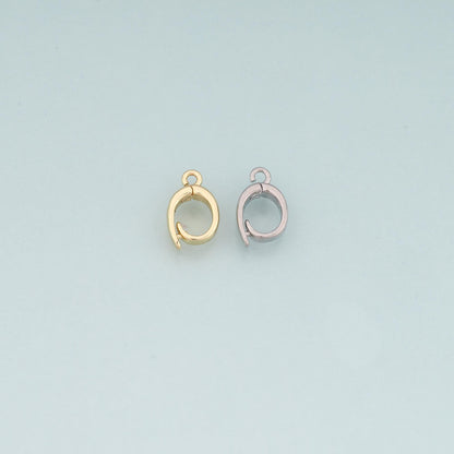 18K Gold Filled Heart Charm Pendant for Jewelry Making