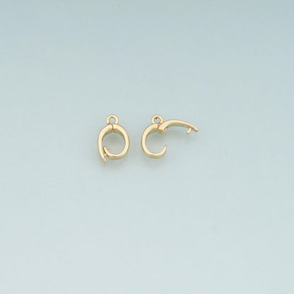 18K Gold Filled Heart Charm Pendant for Jewelry Making