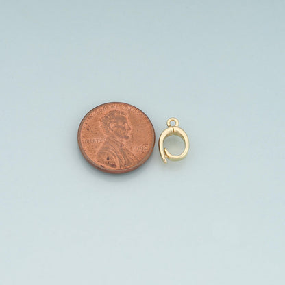 18K Gold Filled Heart Charm Pendant for Jewelry Making