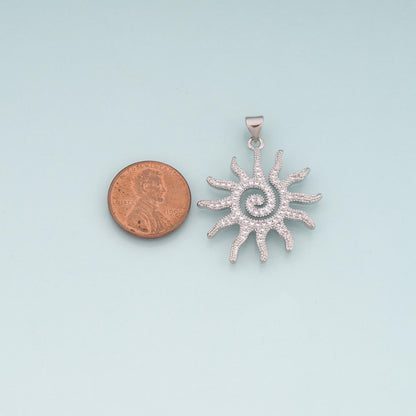 Gold Sun Charms,18K Gold Filled Sun Pendant,Celestial Charm Bracelet Necklace for DIY Jewelry Making Supply